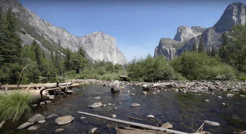 Vue large Yosemite national parc